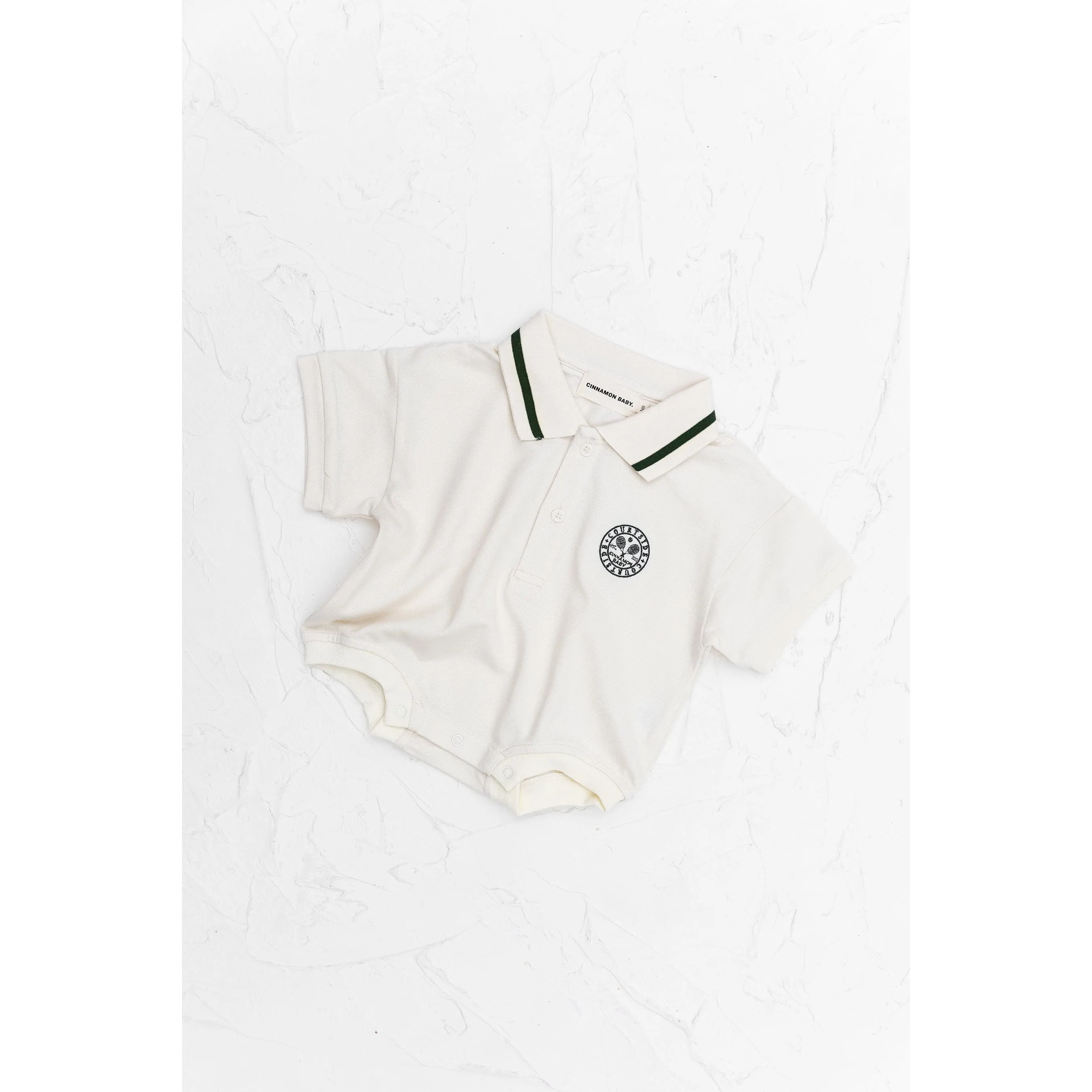 Polo Tshirt Romper - Olive