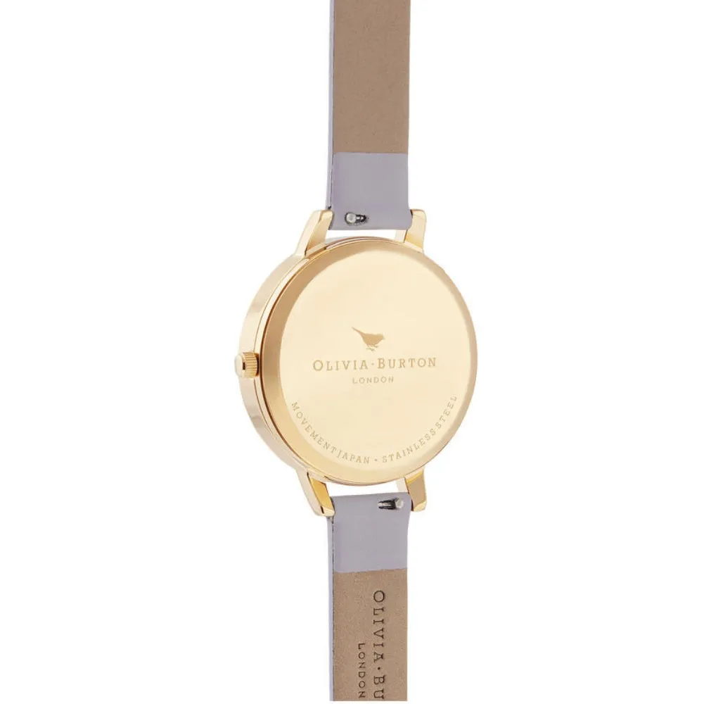 Rainbow Bee Demi Dial Parma Violet and Gold Watch