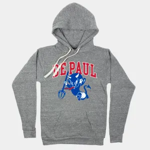 Retro DePaul Blue Demons Mascot Hoodie