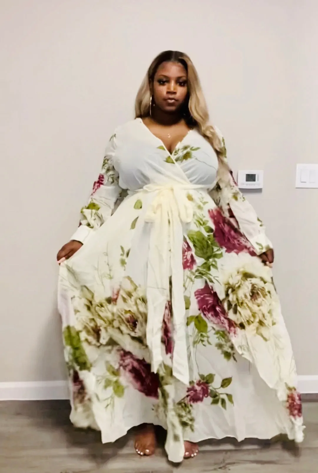 Rose Maxi Sheer Dress