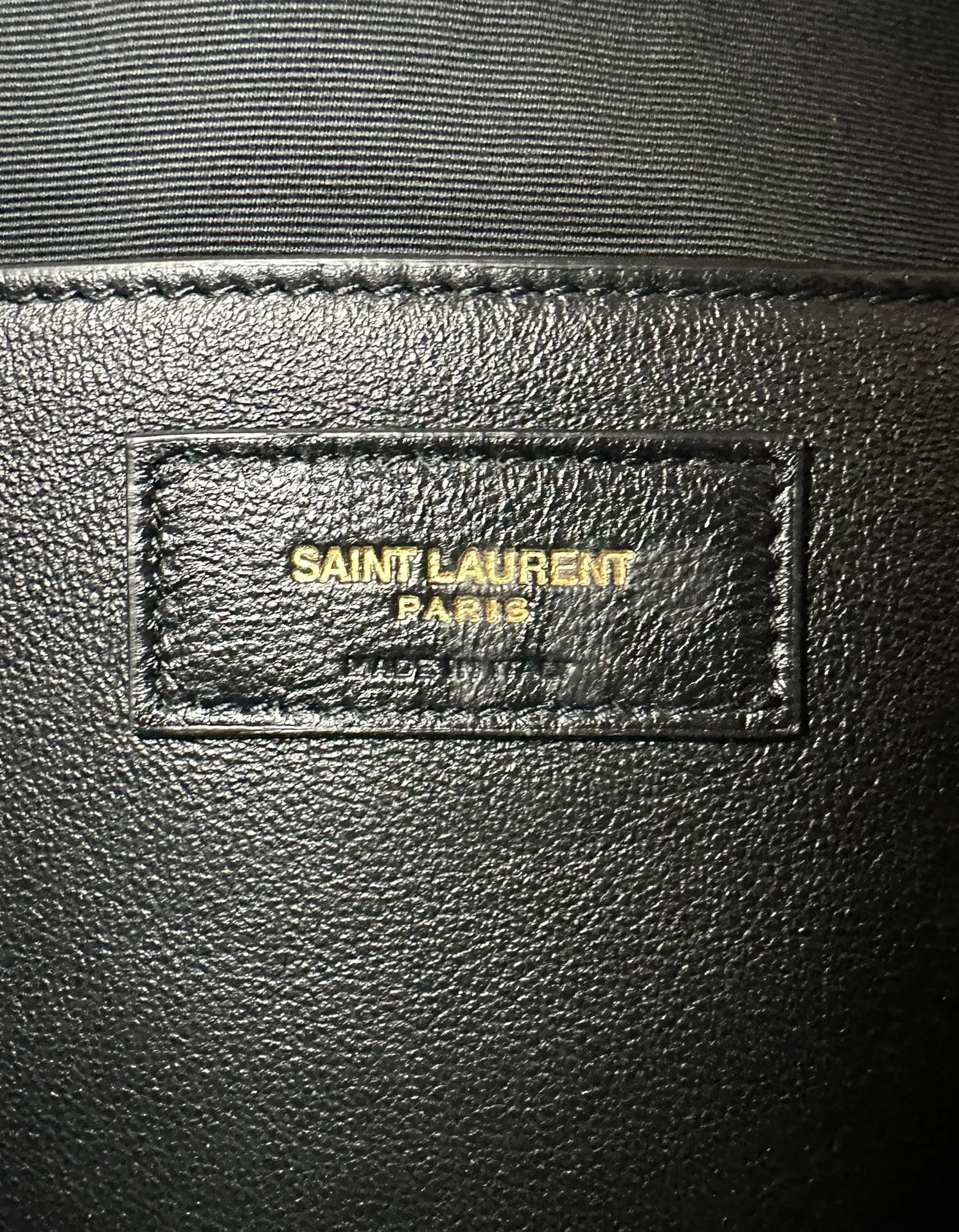 Saint Laurent NEW Black Jamie 4.3 Maxi Lambskin Chain Shoulder Bag