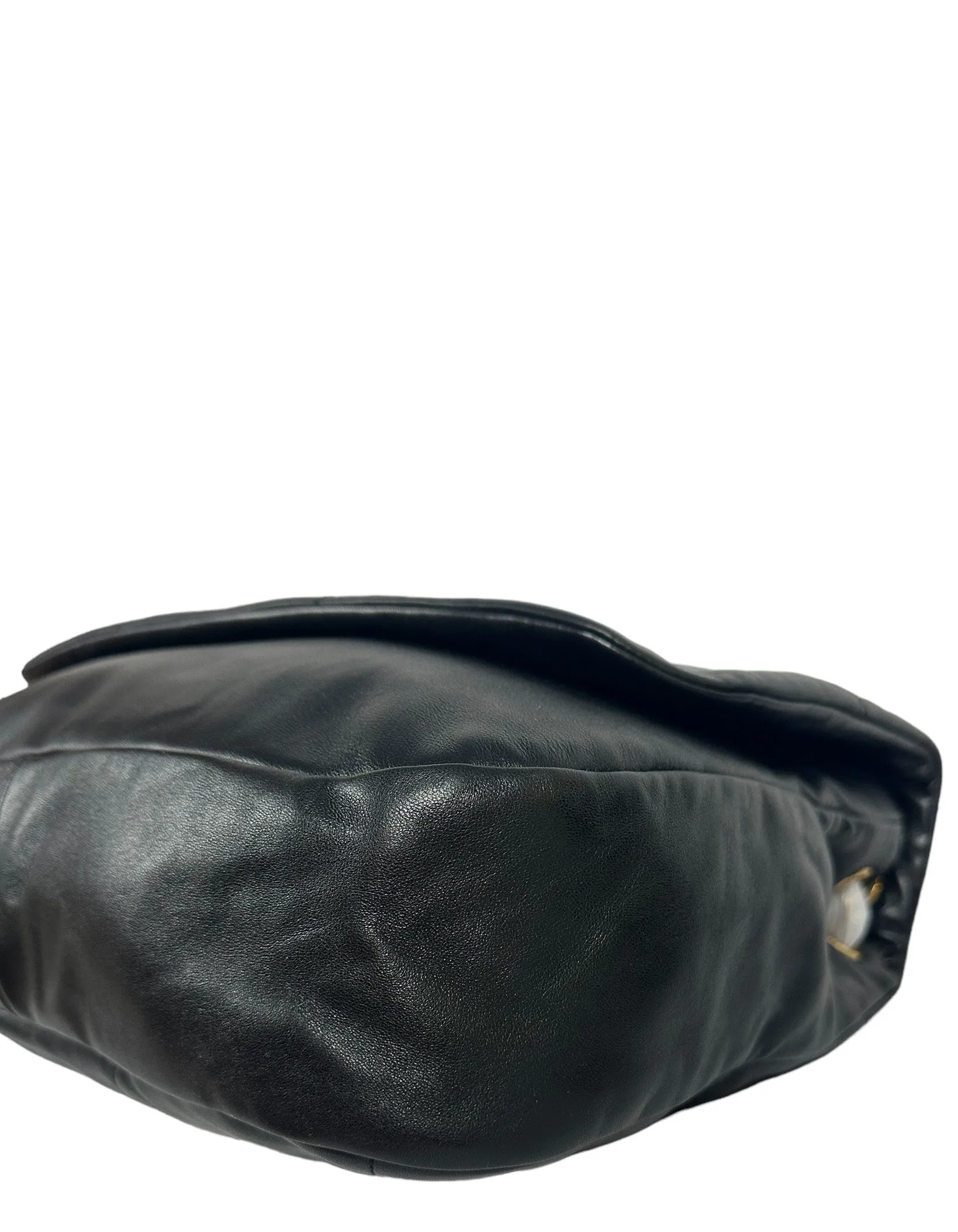 Saint Laurent NEW Black Jamie 4.3 Maxi Lambskin Chain Shoulder Bag