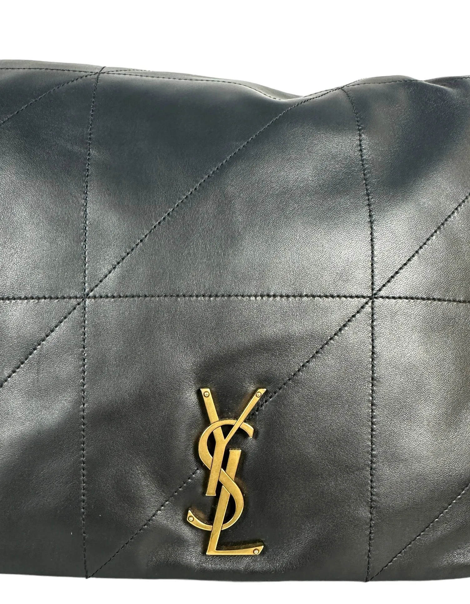 Saint Laurent NEW Black Jamie 4.3 Maxi Lambskin Chain Shoulder Bag