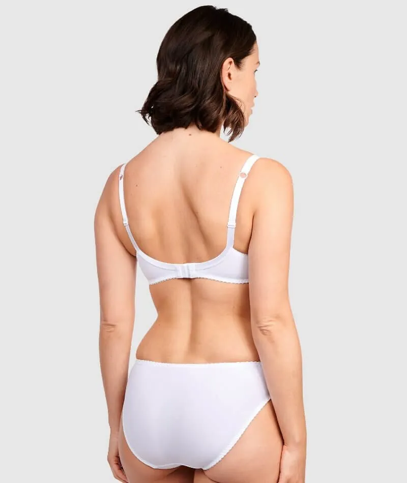 Sans Complexe Arum Underwired Balconette Lace Bra - White