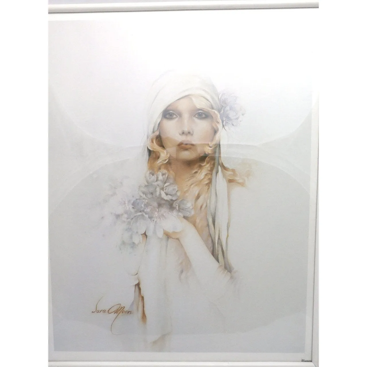 Sara Moon Verkerke Vintage Framed Print  Beautiful 1980s Print w/ 1920s Look #2