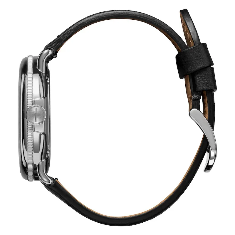 Shinola Canfield 43mm Black Dial & Leather
