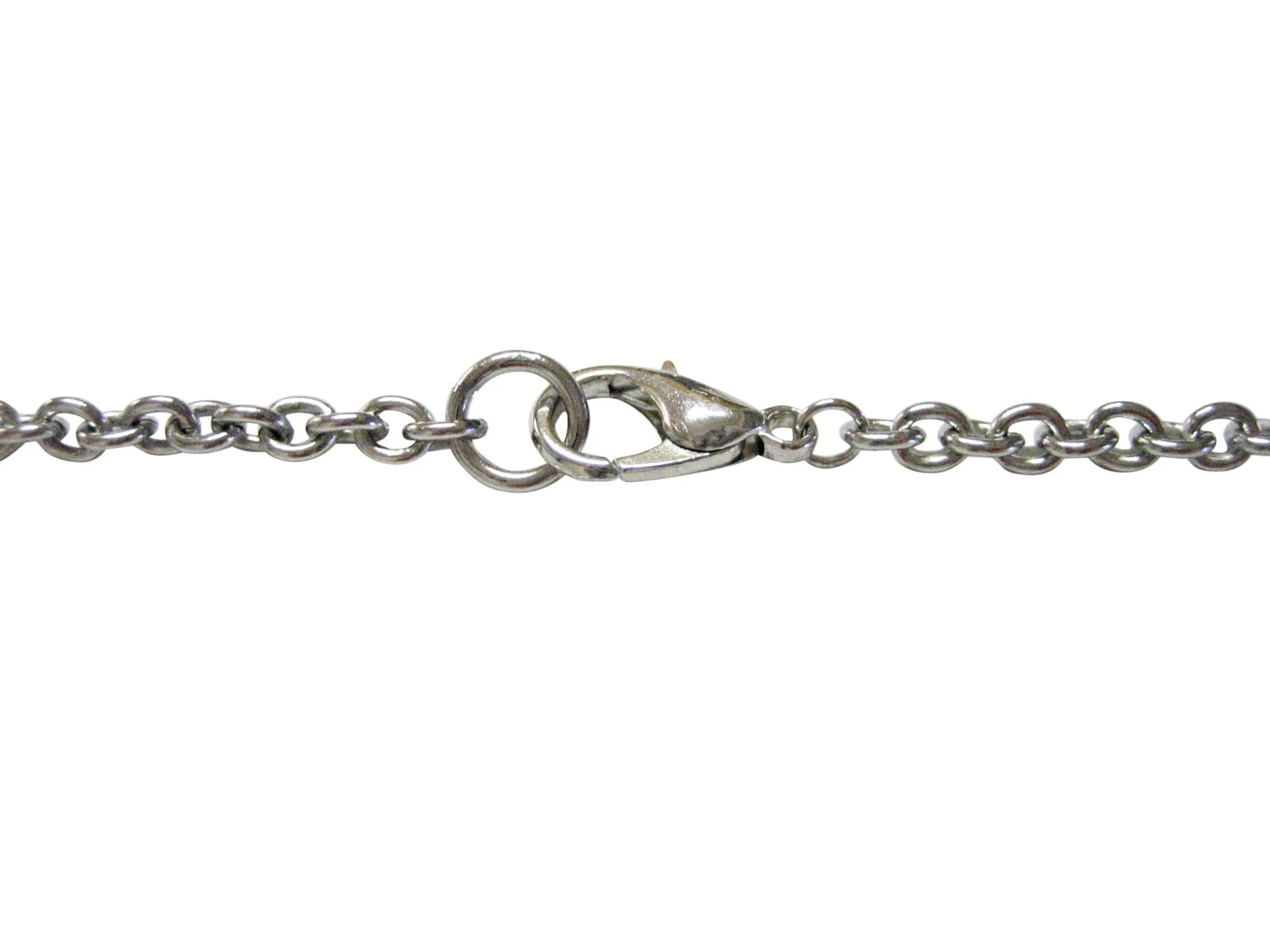 Silver Toned Textured Classic Guitar Pendant Necklace