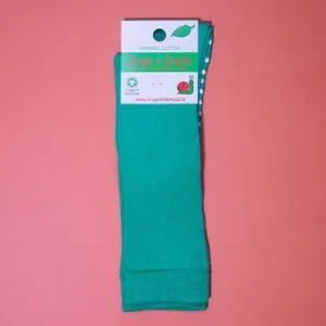 Slugs & Snails Adult Knee Socks - EMERALD GREEN