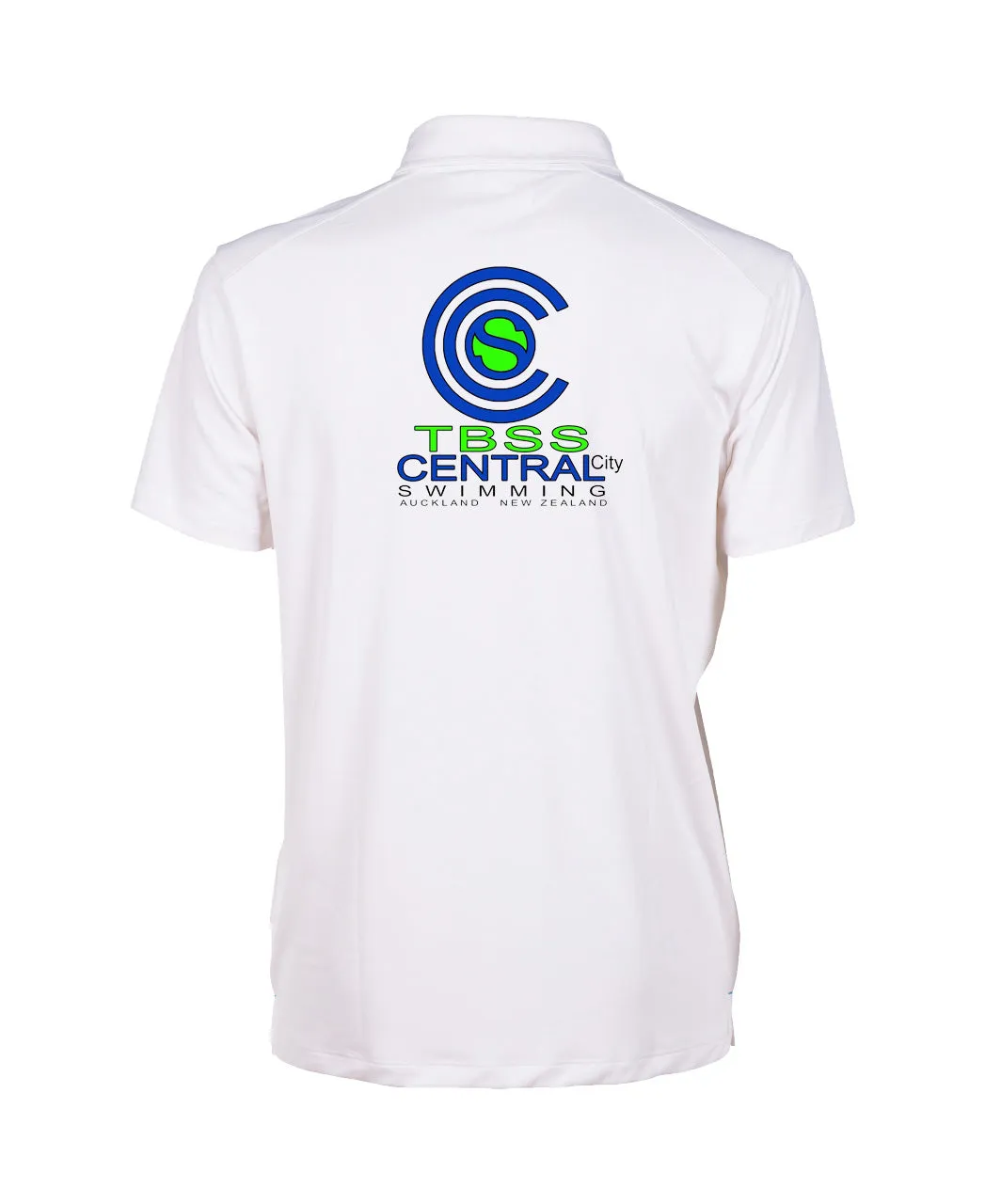 TBSS Central City Swimming Unisex Team Solid Polo - White