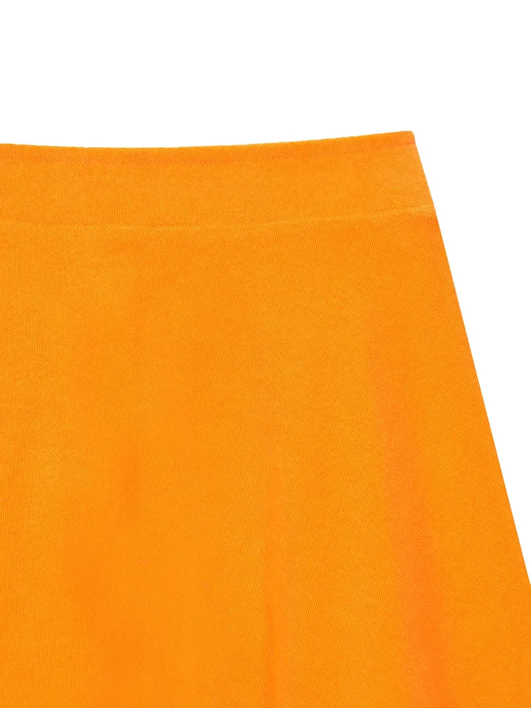 Terry Flare Skirt- Orange