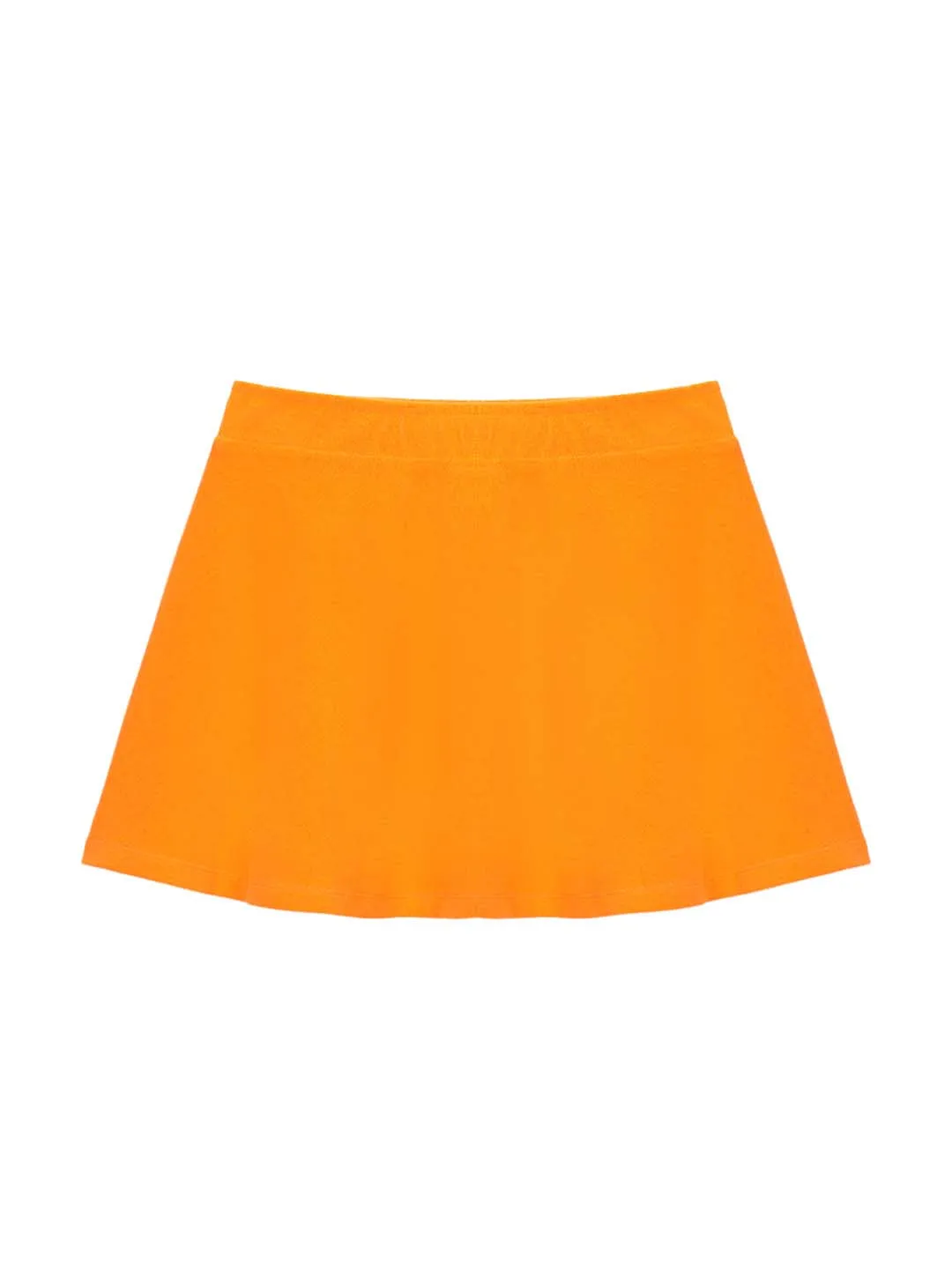 Terry Flare Skirt- Orange