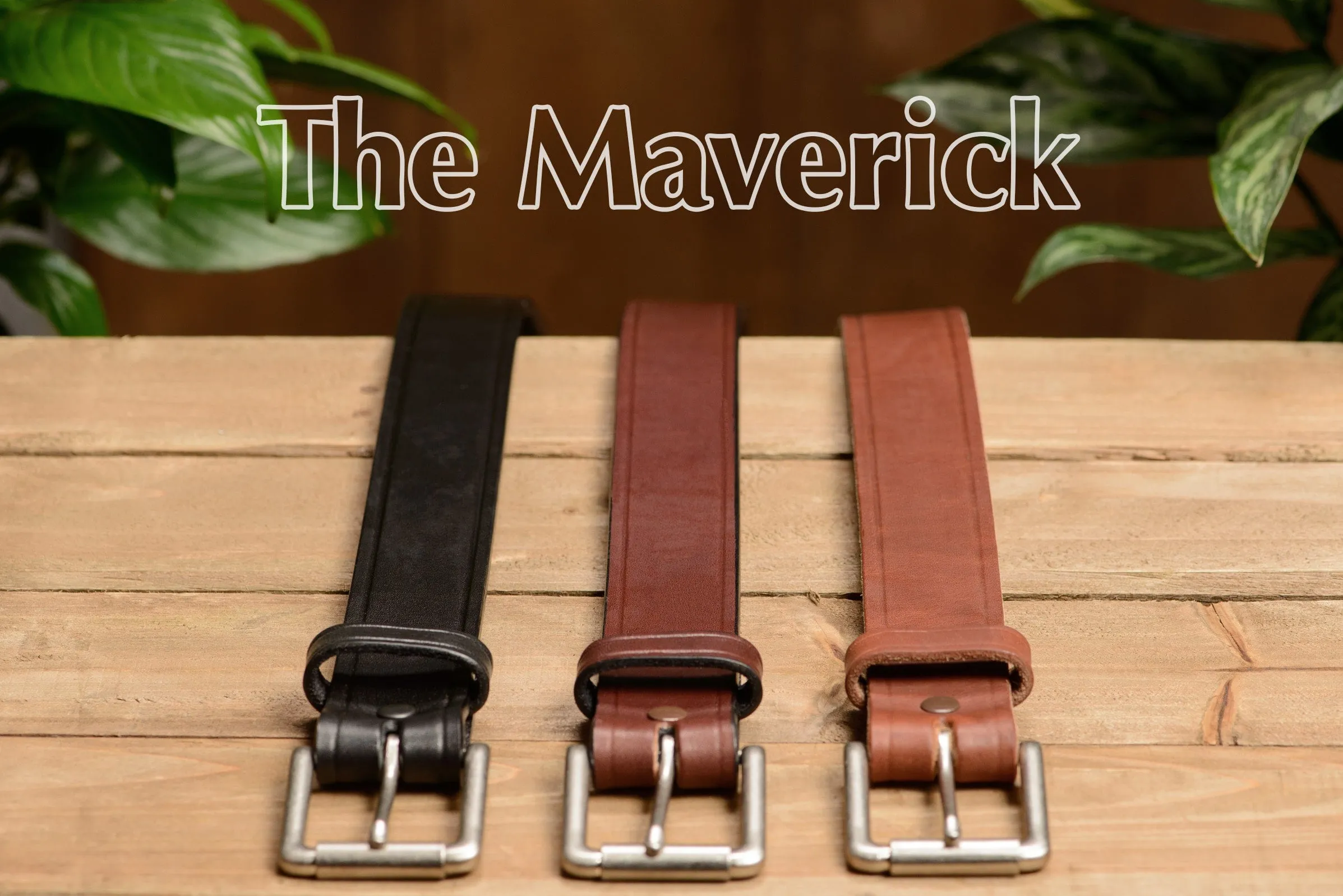 The Maverick: Hot Dipped Tan Creased Accent 1.50"