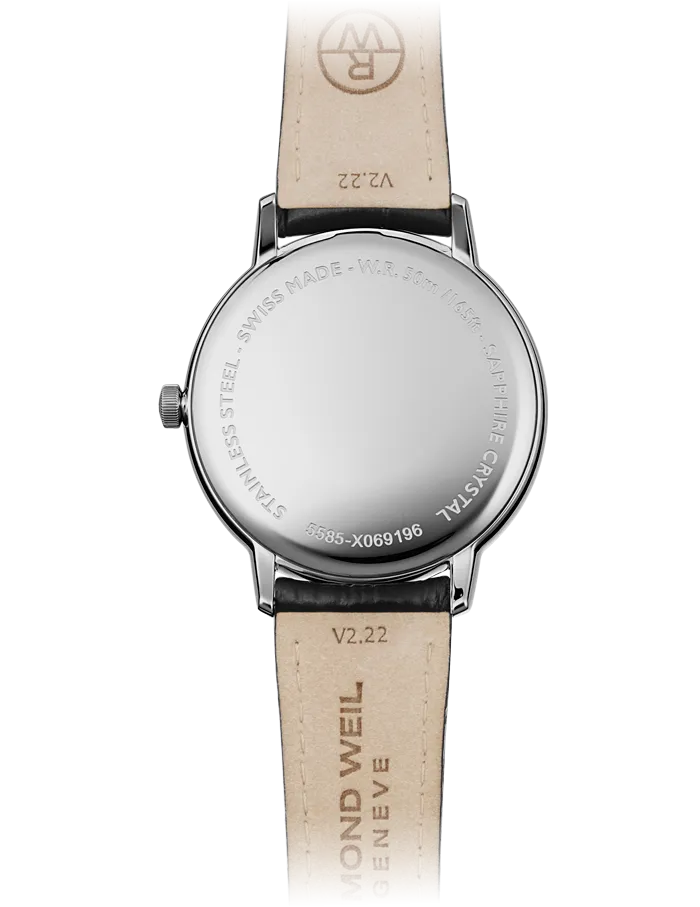 Toccata Men's Classic White Dial Leather Quartz Watch