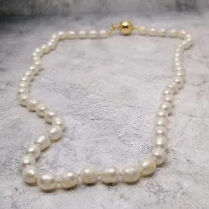 Truly Yours Pearl Necklace with 14k Gold Clasp