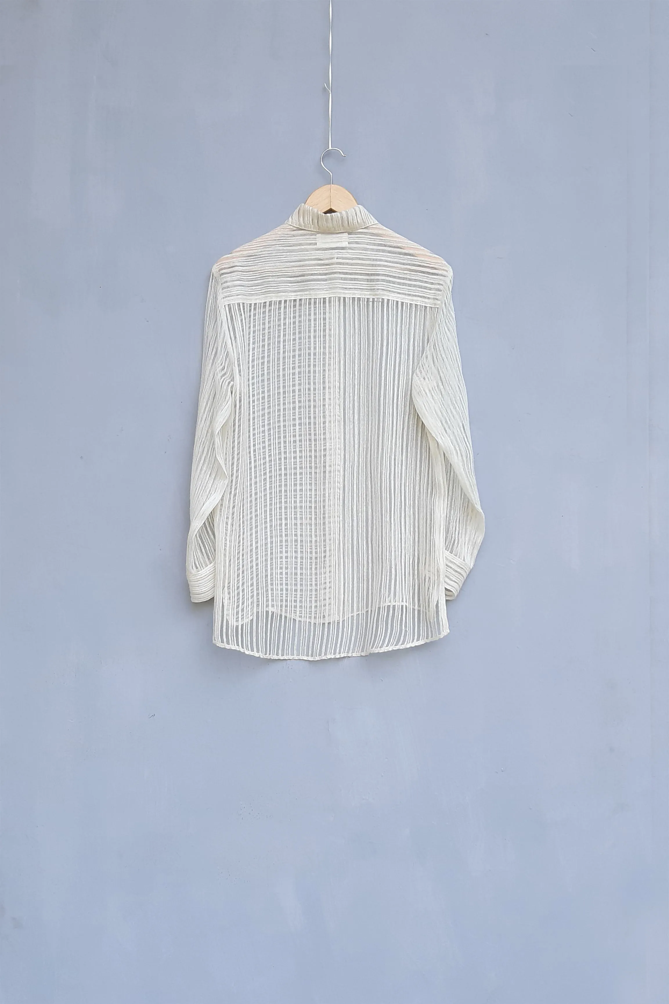 Urvashi Kaur   I  Songpa  SHIRT ECLIPSE SHIRT linen noil Shell TESSELLATE- 78
