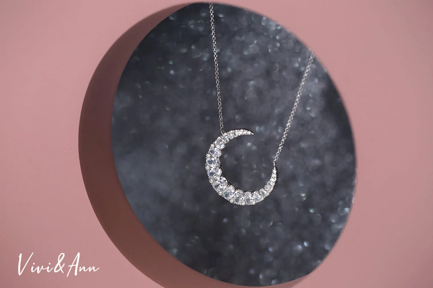 Victorian Crescent Moon Style Necklace