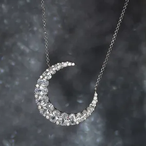 Victorian Crescent Moon Style Necklace