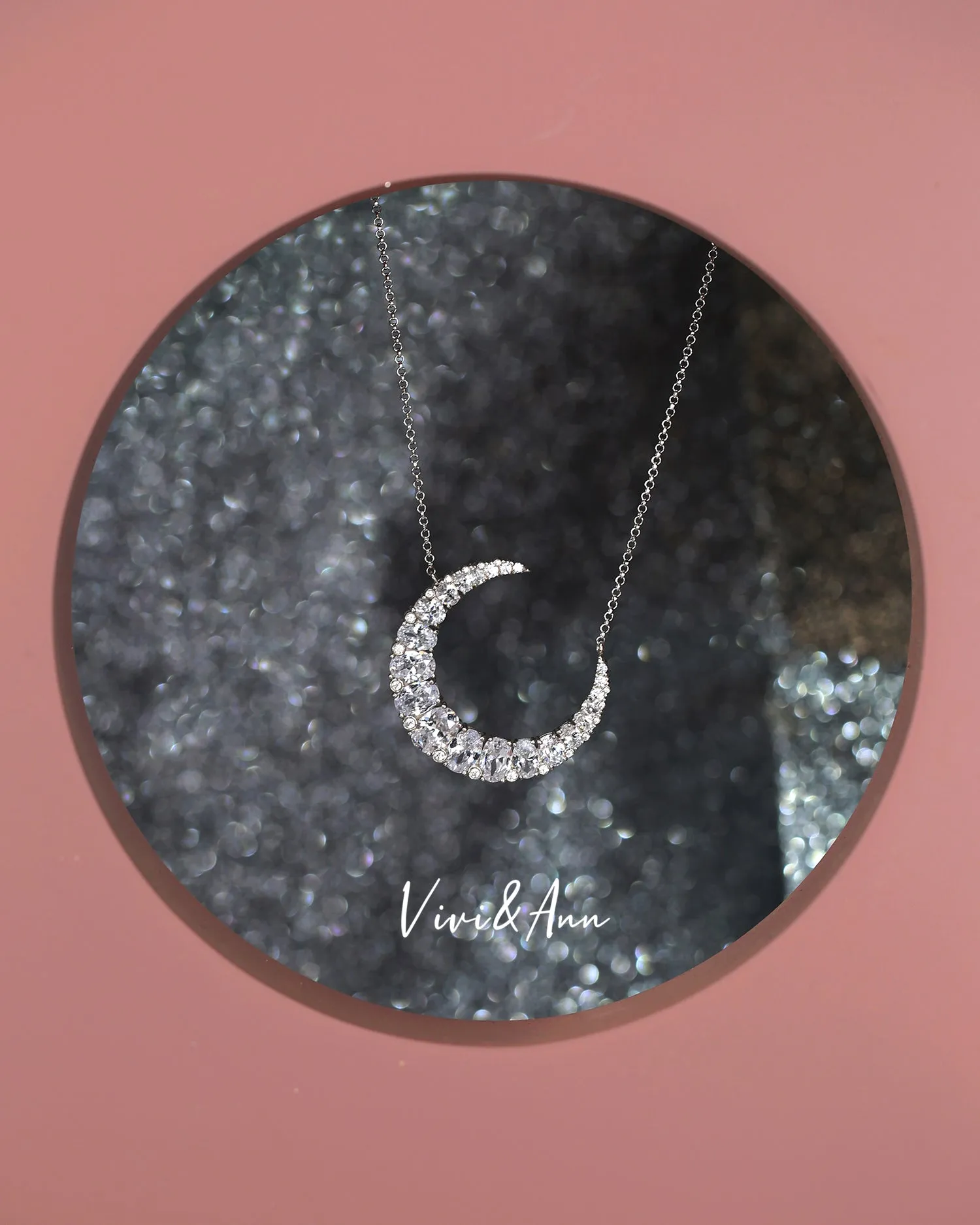Victorian Crescent Moon Style Necklace