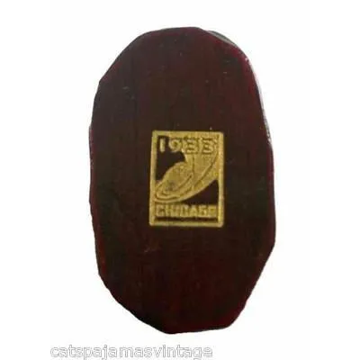 Vintage 1933 Chicago Worlds Fair Wooden Souvenir