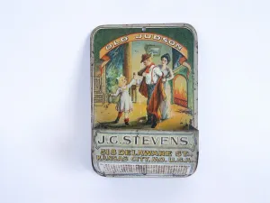 Vintage Advertising Old Judson Whiskey J C Stevens Match Holder