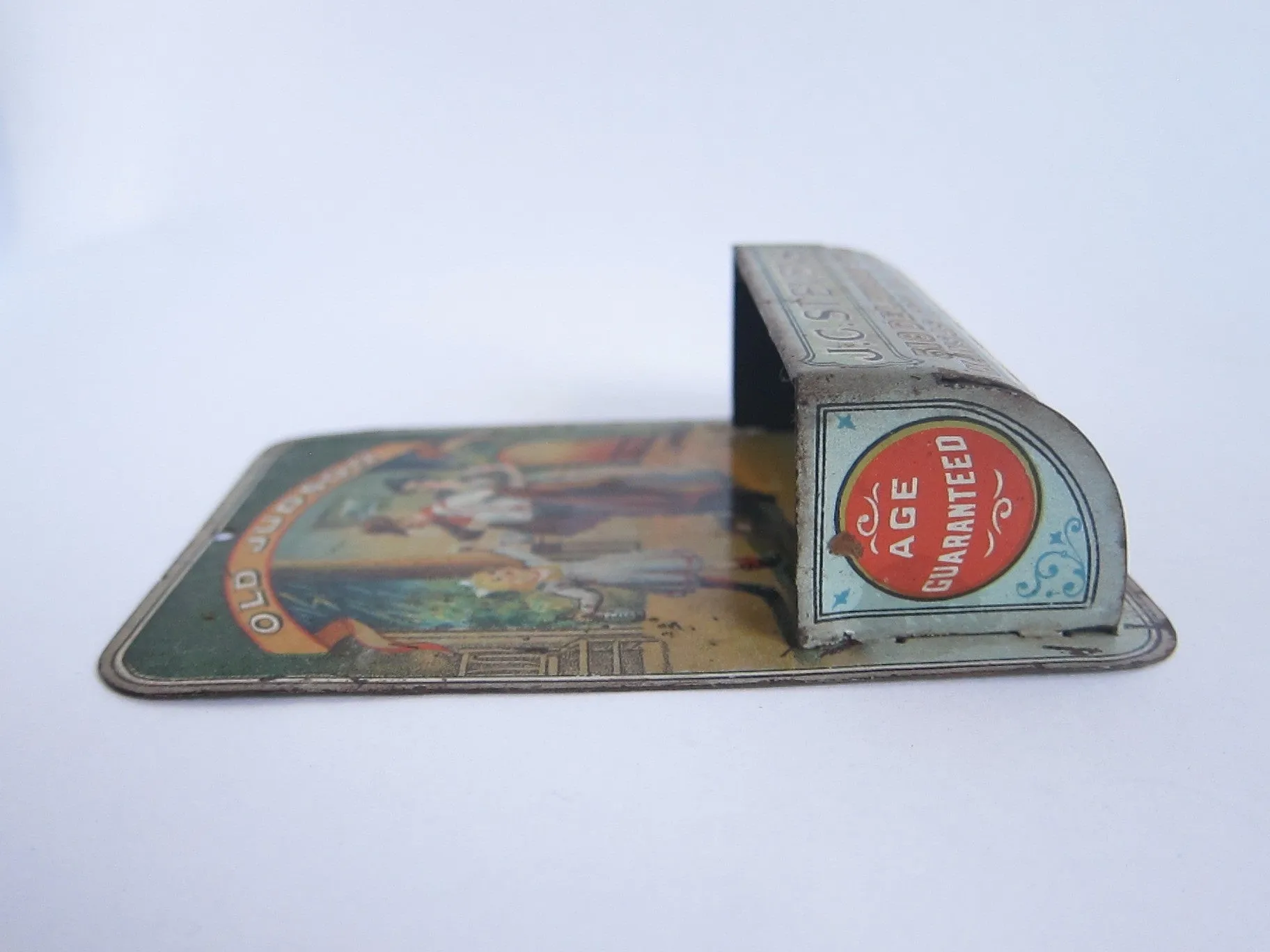 Vintage Advertising Old Judson Whiskey J C Stevens Match Holder