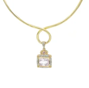 Vintage Amethyst and Diamond Pendant