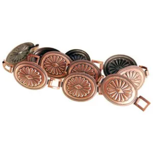 Vintage Belt Ladies 1950s Metal  Copper Links  Large Adjustable