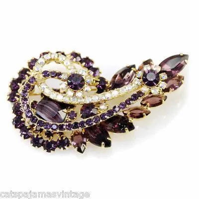 Vintage Brooch & Earrings Bogoff ,Juliana DeLizza & Elster