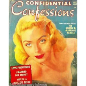 Vintage  Confidential Confessions Magazine September  1953