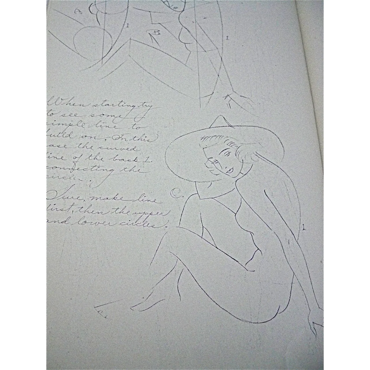 Vintage Fashion Book How To Draw The Female Figure 1940s