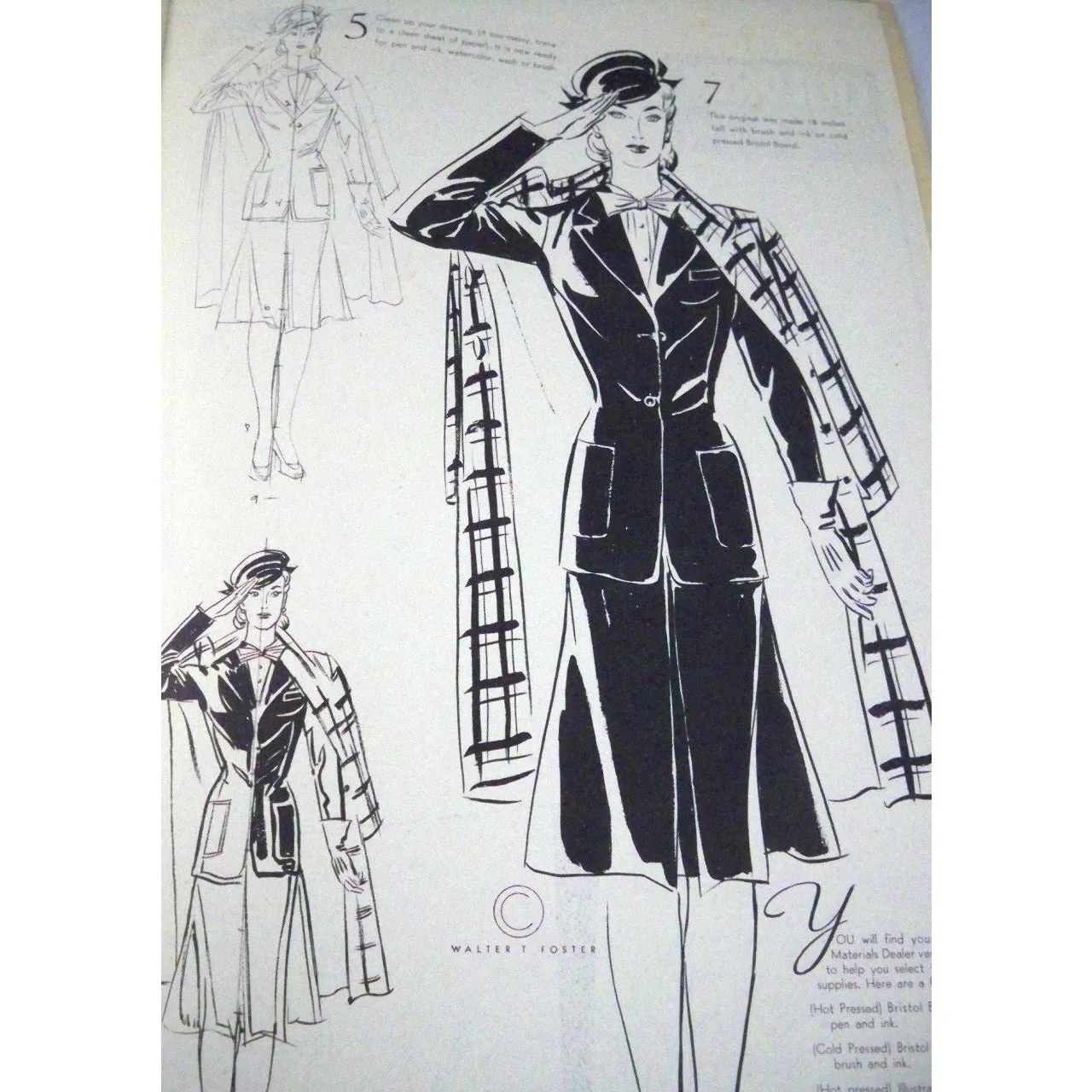 Vintage Fashion Book How To Draw The Female Figure 1940s
