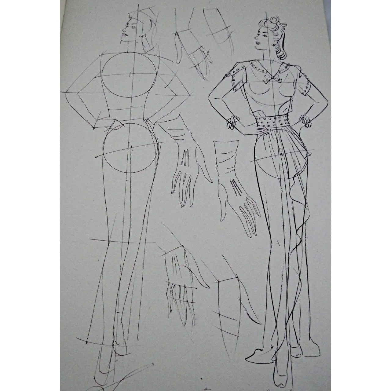 Vintage Fashion Book How To Draw The Female Figure 1940s