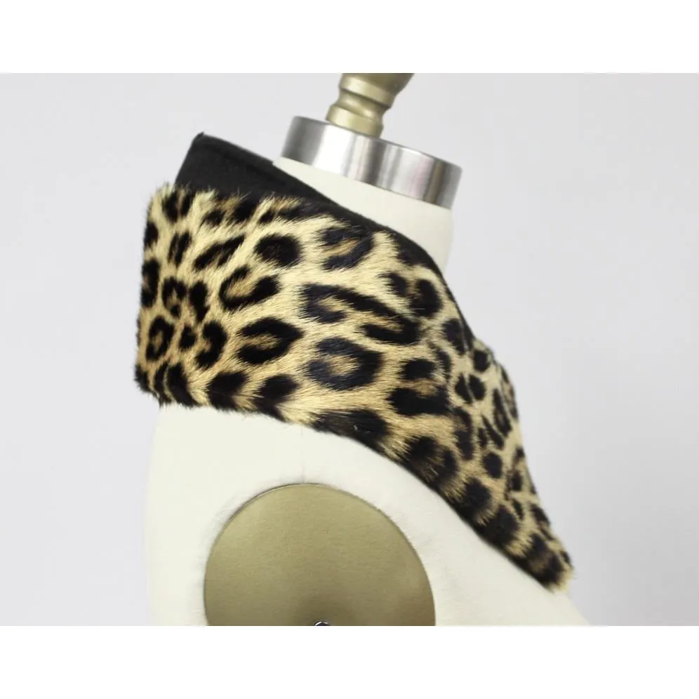 Vintage Fur Collar Leopard 1950s for your coat