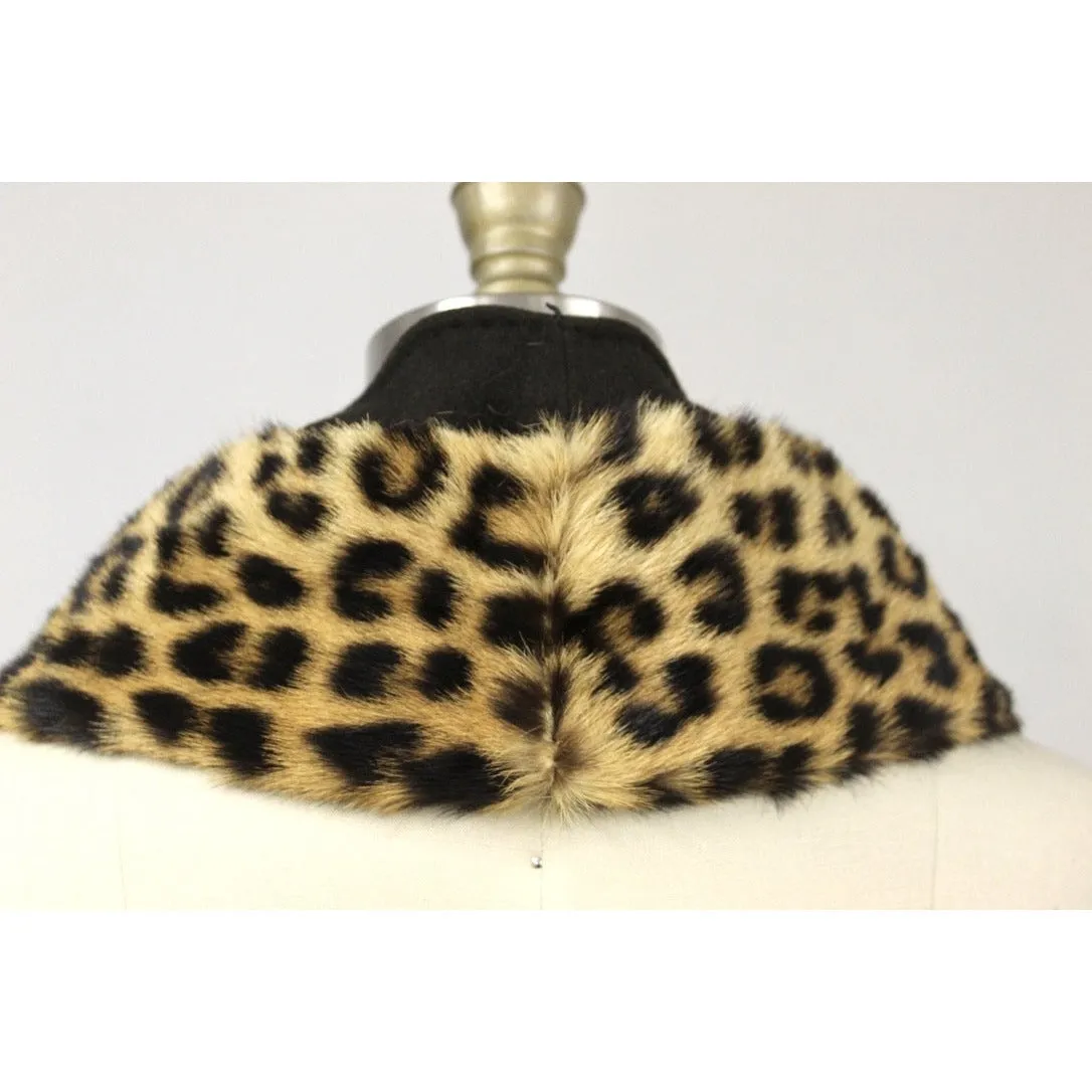Vintage Fur Collar Leopard 1950s for your coat