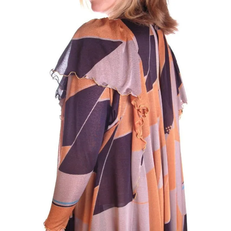 Vintage Knit Dress Stijfselkissie 1970S Marijke Benedict One Size Bold Print