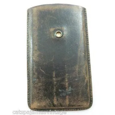 Vintage Leather Note Holder Max Bernstein Wool Pullers Camden NJ 1920s