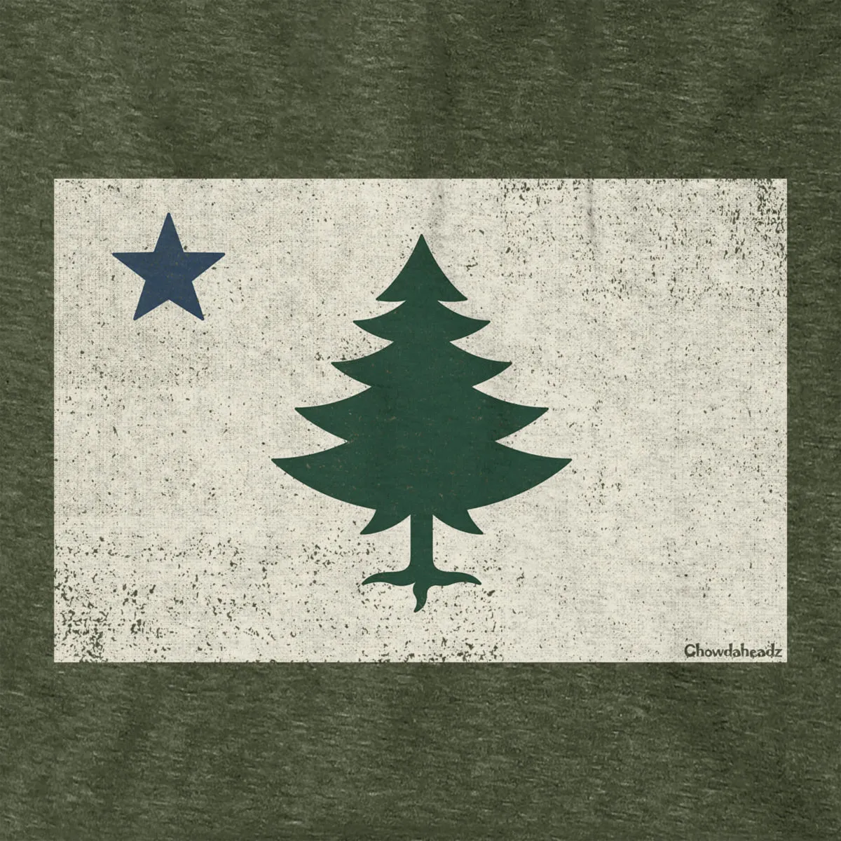 Vintage Maine Flag Hoodie