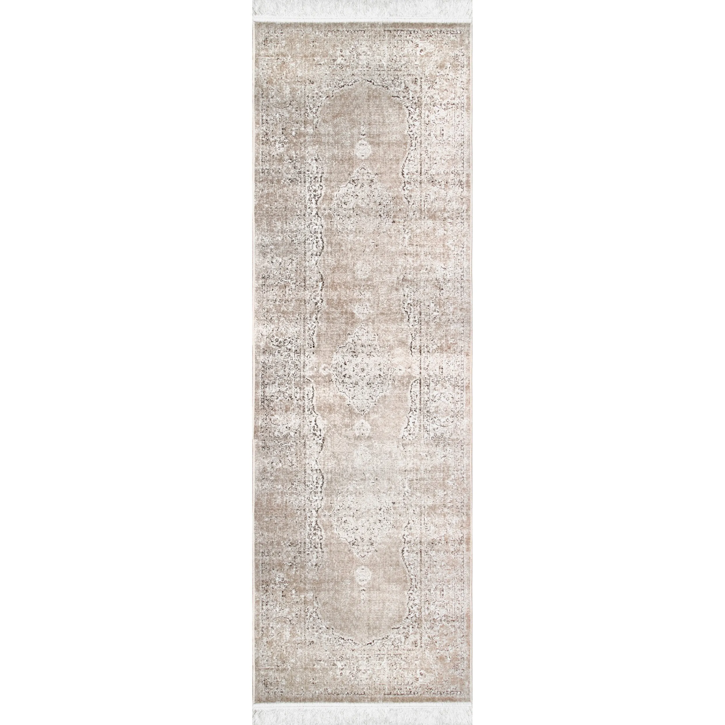 VINTAGE MEDALLION CANTRELL FRINGE RUG