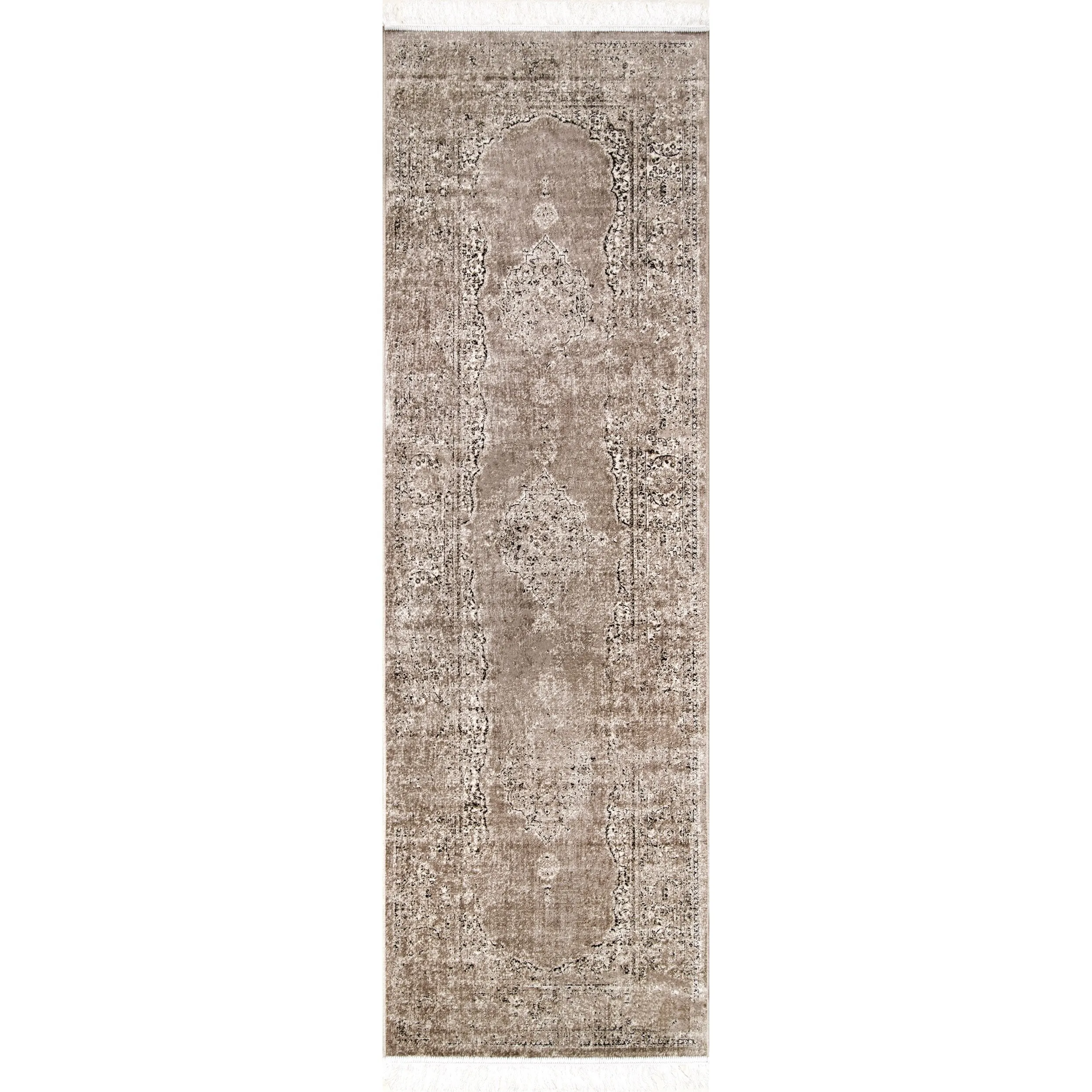VINTAGE MEDALLION CANTRELL FRINGE RUG