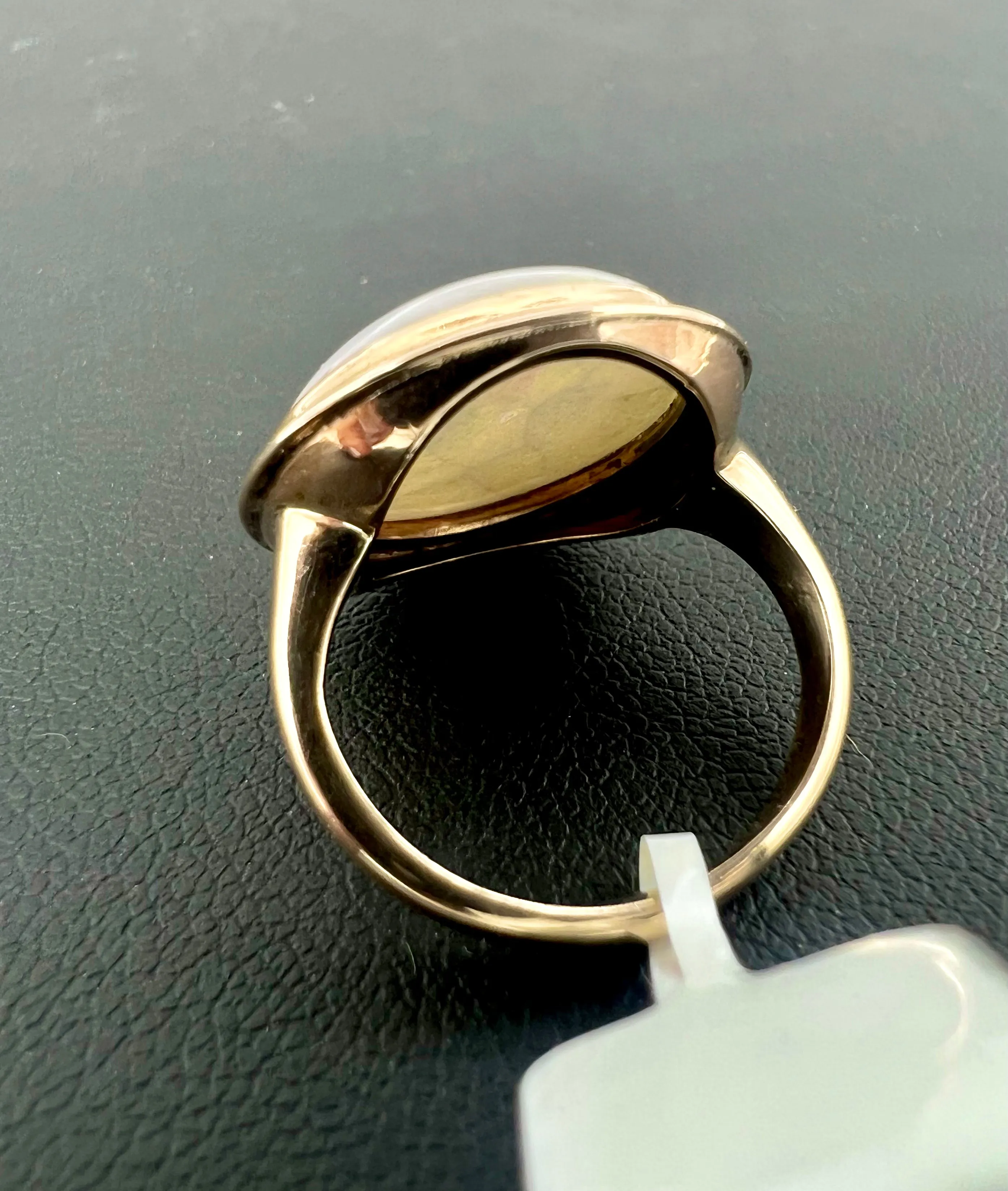 Vintage Opal Bezel Set Ring
