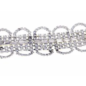Vintage Rhinestone Bracelet For Costume/Parts 1950S