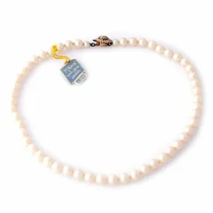 Vintage Simulated Pearls Milady 7 MM Single Strand 18" 1940S