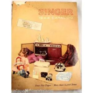 Vintage Singer Catalog 700 Pgs 1964 Barbie/Toys Color