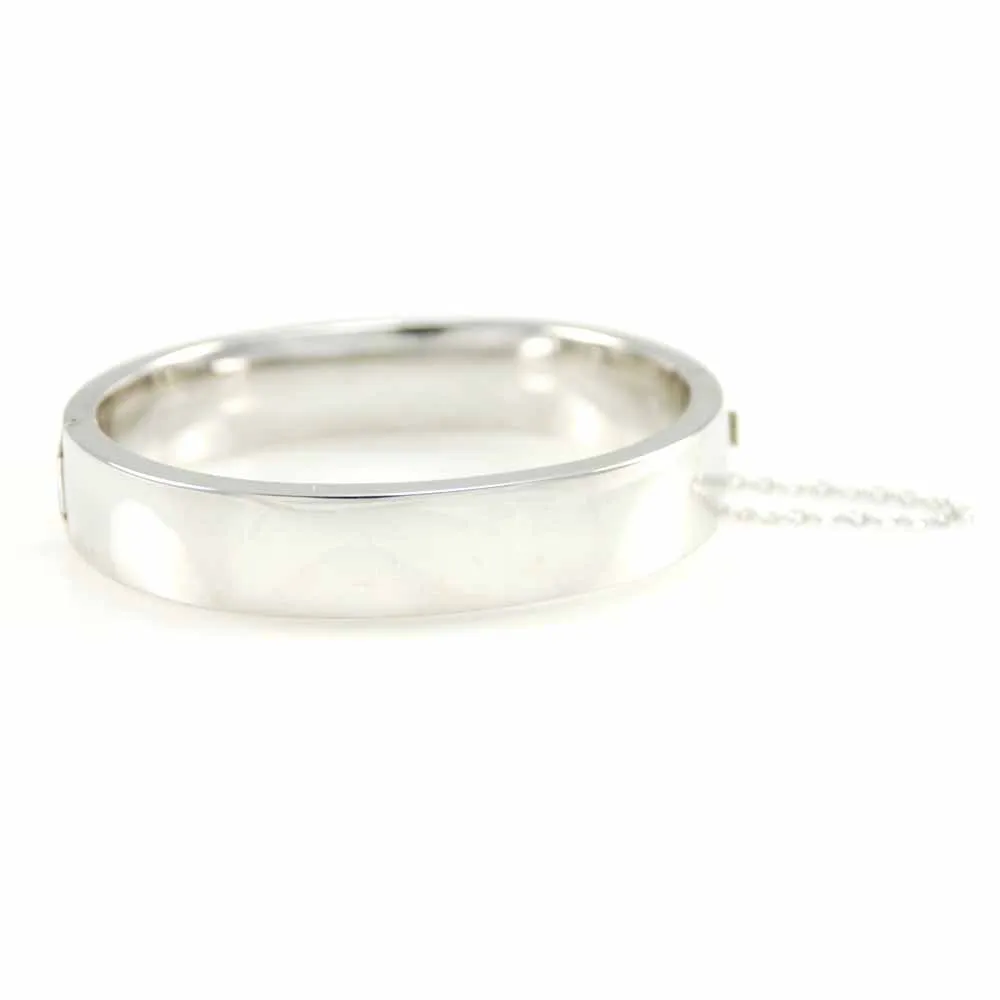 Vintage Sterling Silver Hinged Bracelet Classic 1980S