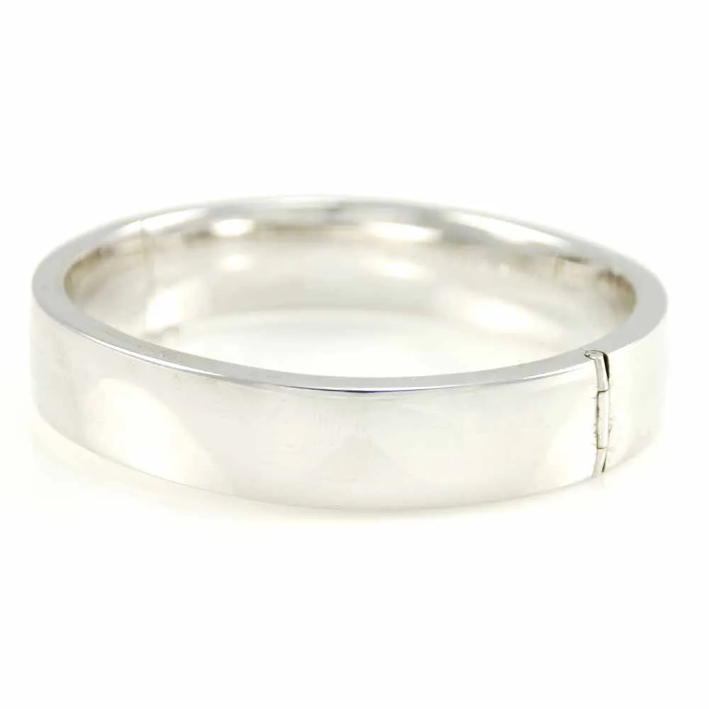 Vintage Sterling Silver Hinged Bracelet Classic 1980S