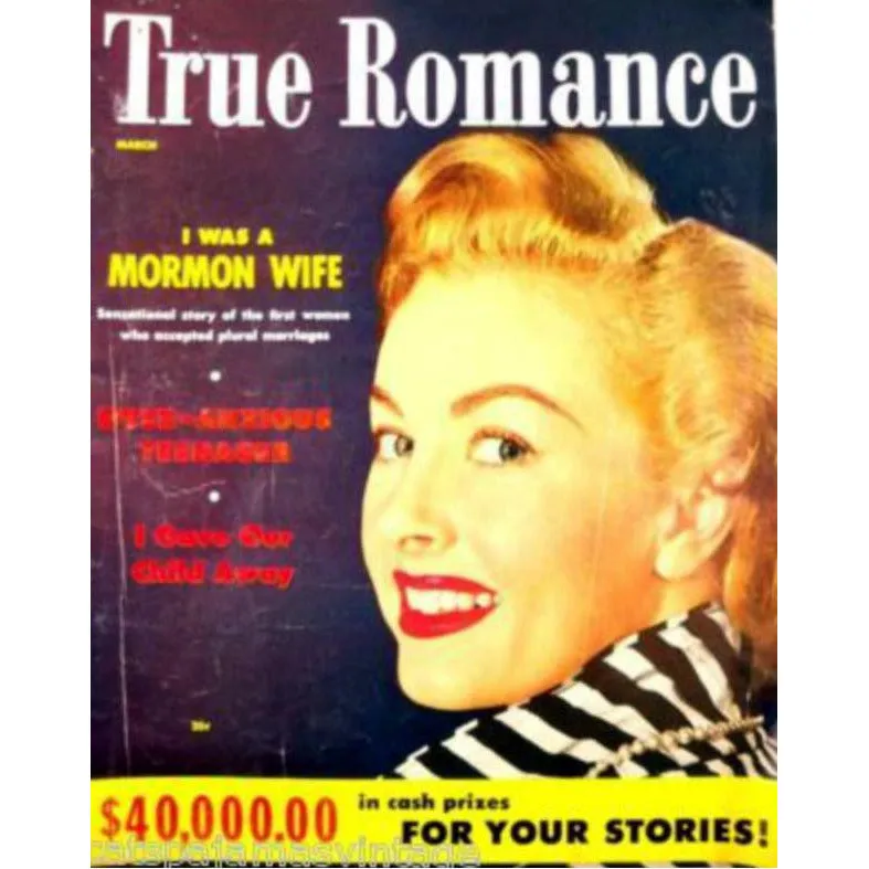 Vintage True Romance Magazine March 1954