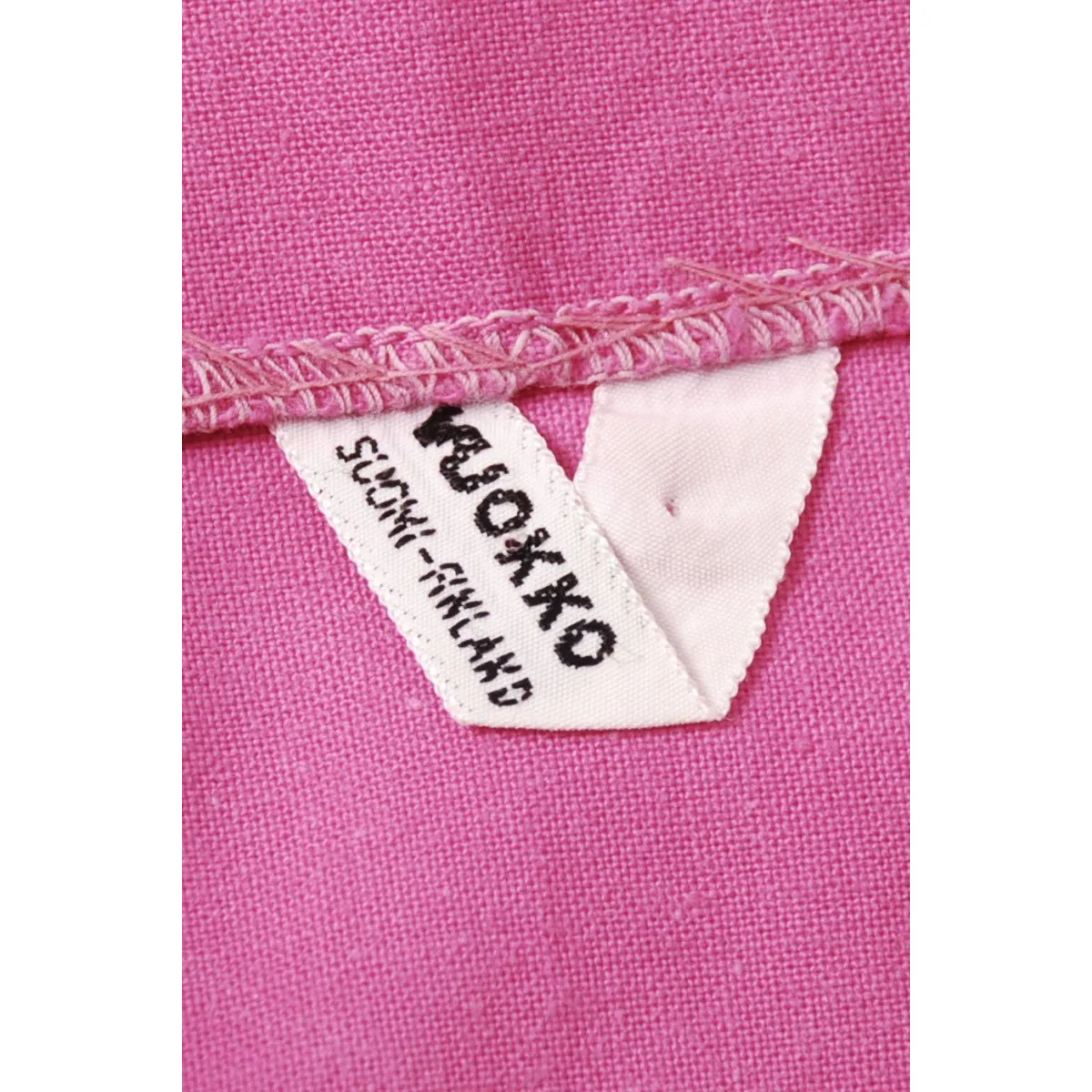 Vintage Vuokko Nurmesniemi Pyörre A-Line Pink Sheath Dress Cotton 1970s Bust 38