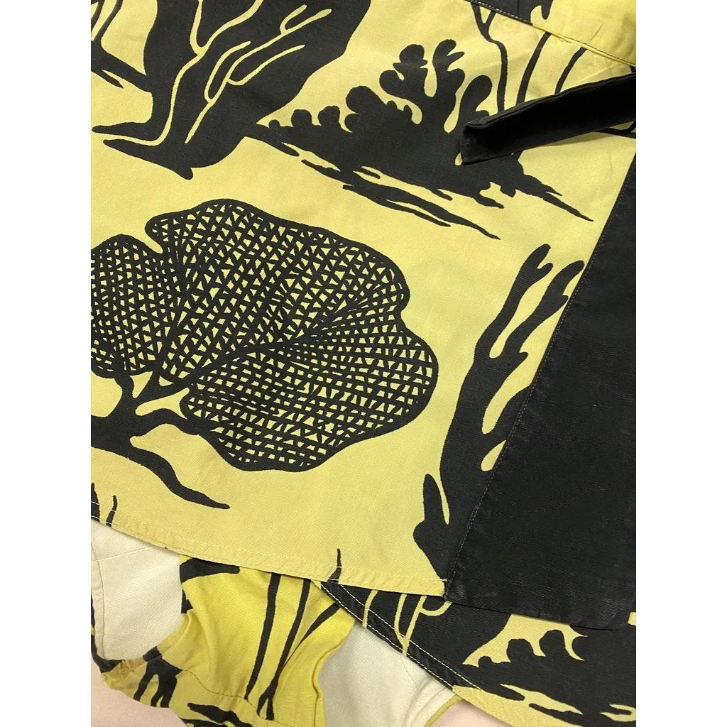 VTG Louella Ballerino 1940s Swimsuit 2 PC RARE Bates Fabric Undersea Yellow
