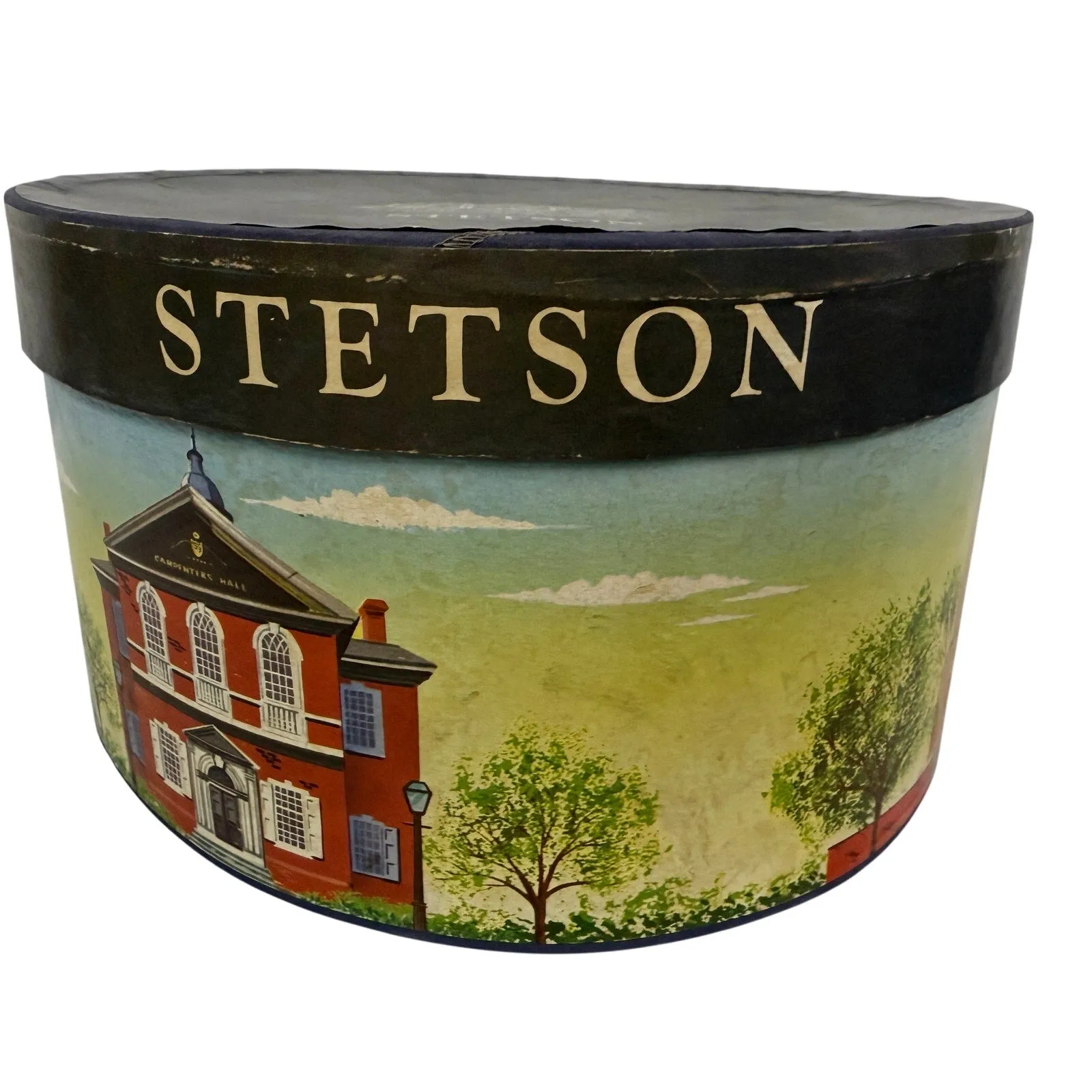 Vtg  Stetson Twenty Homburg  sz 7 1/8 Long Oval Gray   Hat Box 19560s