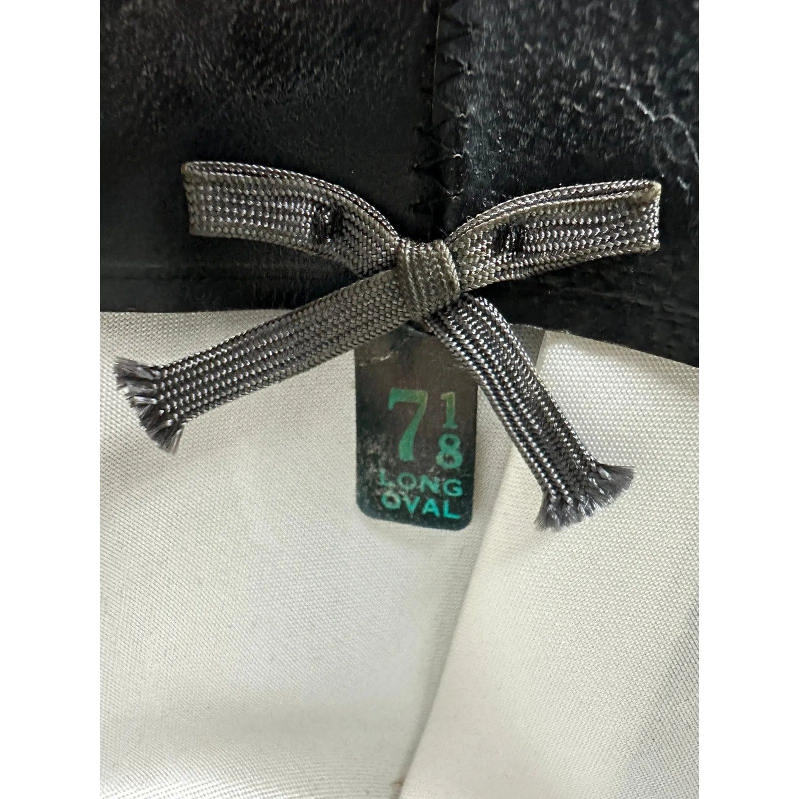 Vtg  Stetson Twenty Homburg  sz 7 1/8 Long Oval Gray   Hat Box 19560s